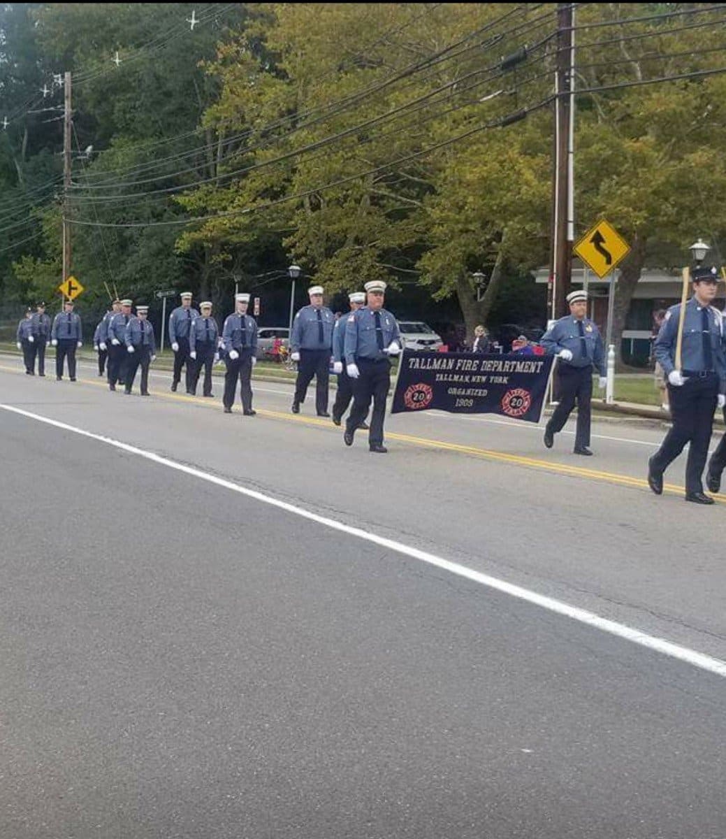 Tallman marching in RCVFA Parade 2017